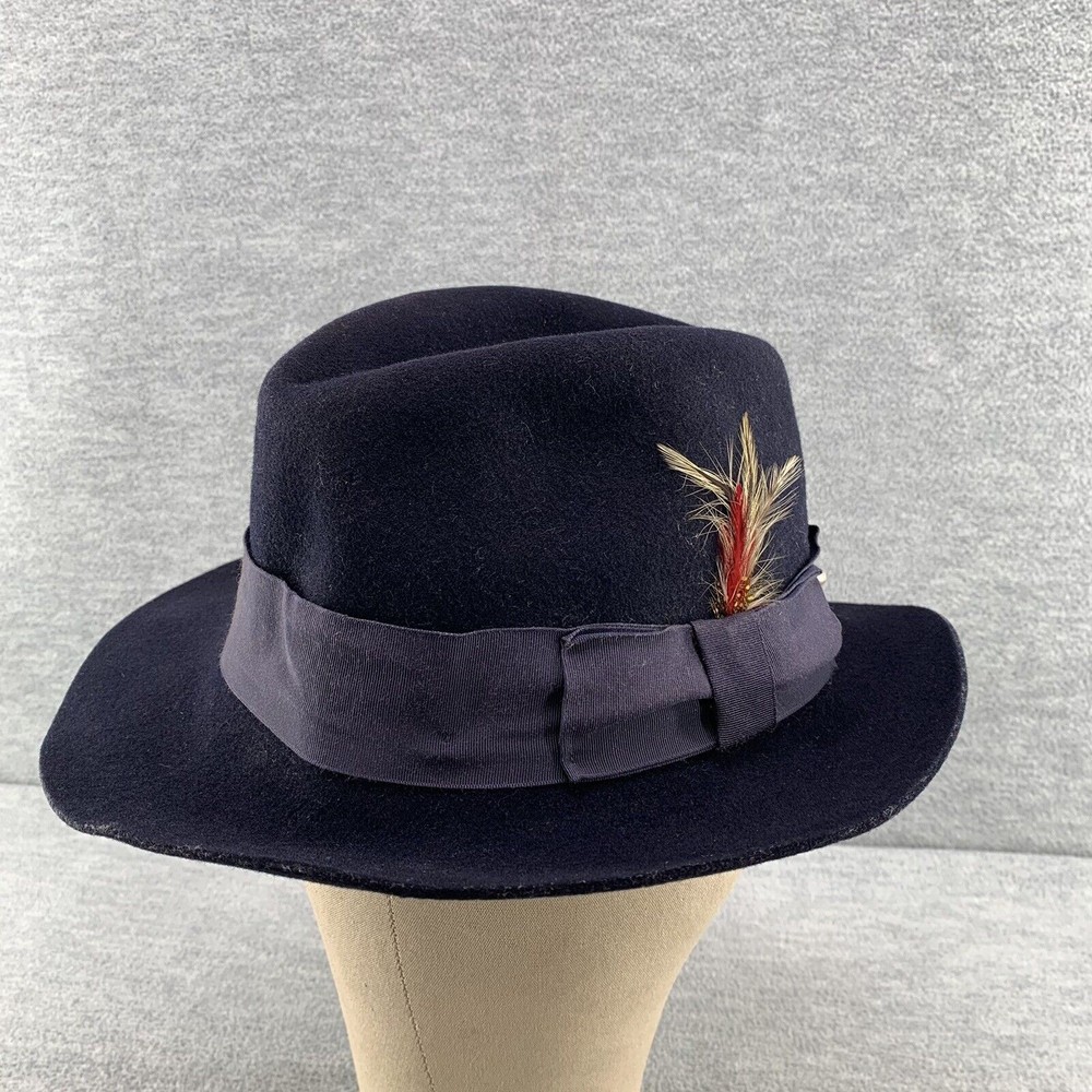 Designer Collection Navy Blue Fedora Hat